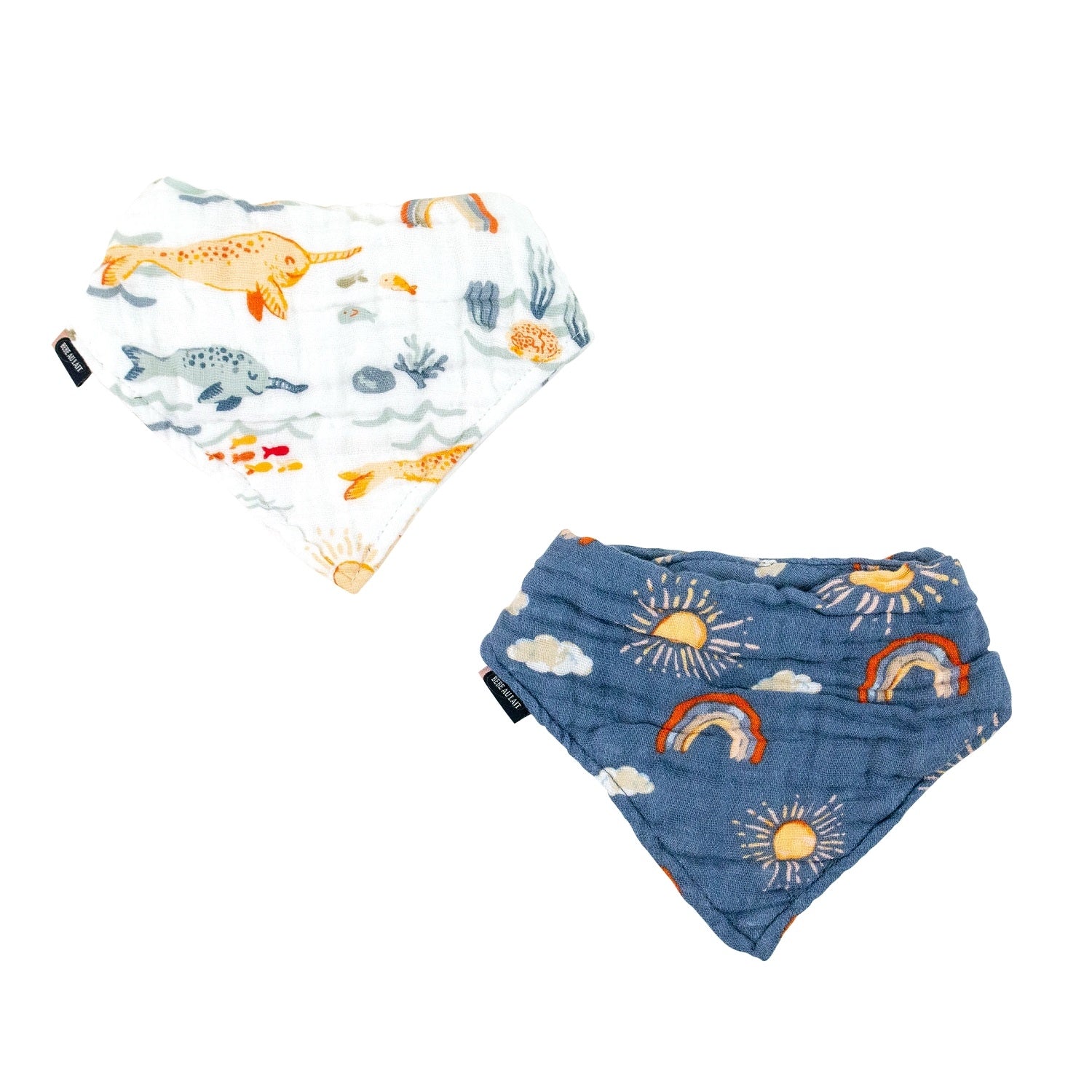 Bebe Au Lait Classic Muslin Bandana Bib, 2pk (10 Designs)