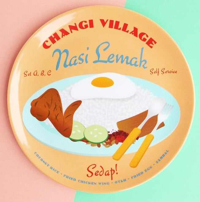 The Little Drom Store Melamine Plate (8 inch) (25 Designs) - Pupsik Singapore