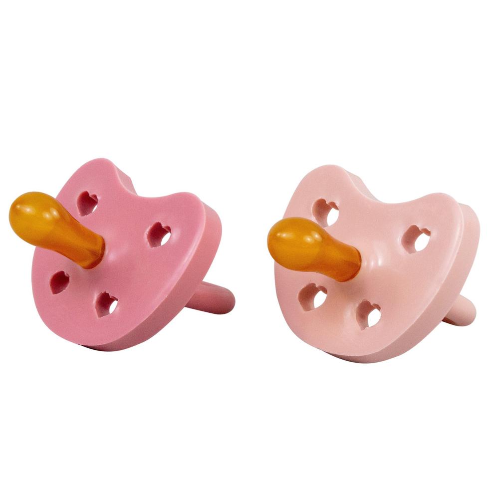 Bebe Au Lait Natural Rubber Pacifiers 2pk, 3-36M, (4 Colours) - Pupsik Singapore