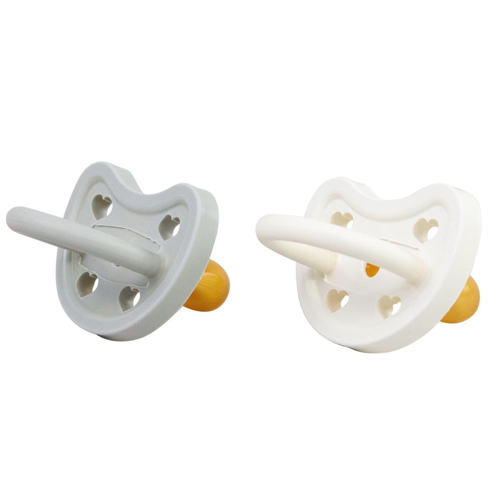 Bebe Au Lait Natural Rubber Pacifiers 2pk, 3-36M, (4 Colours) - Pupsik Singapore