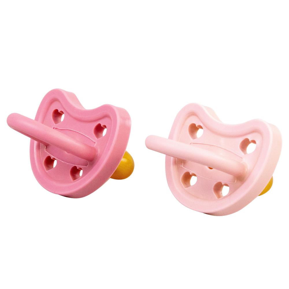 Bebe Au Lait Natural Rubber Pacifiers 2pk, 3-36M, (4 Colours) - Pupsik Singapore