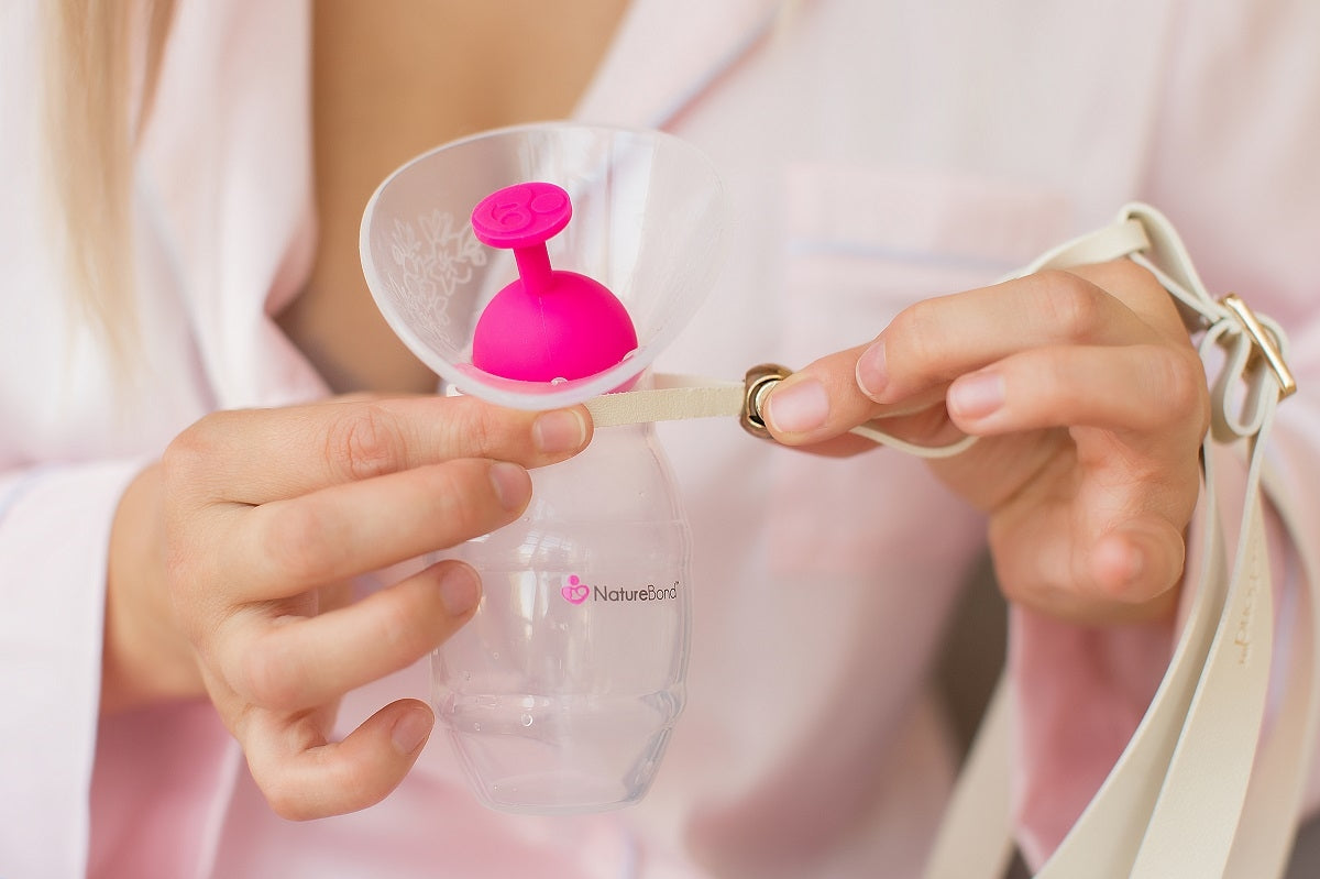 NatureBond Silicone Breast Pump with Silicone Stopper and Strap (100ml)