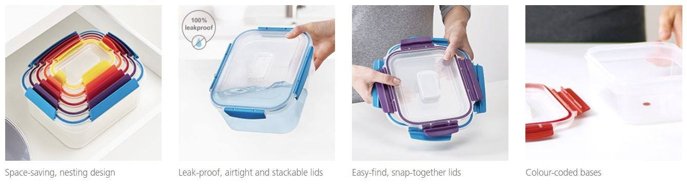 Joseph Joseph Nest Lock Multi-Size Containers (5pc)