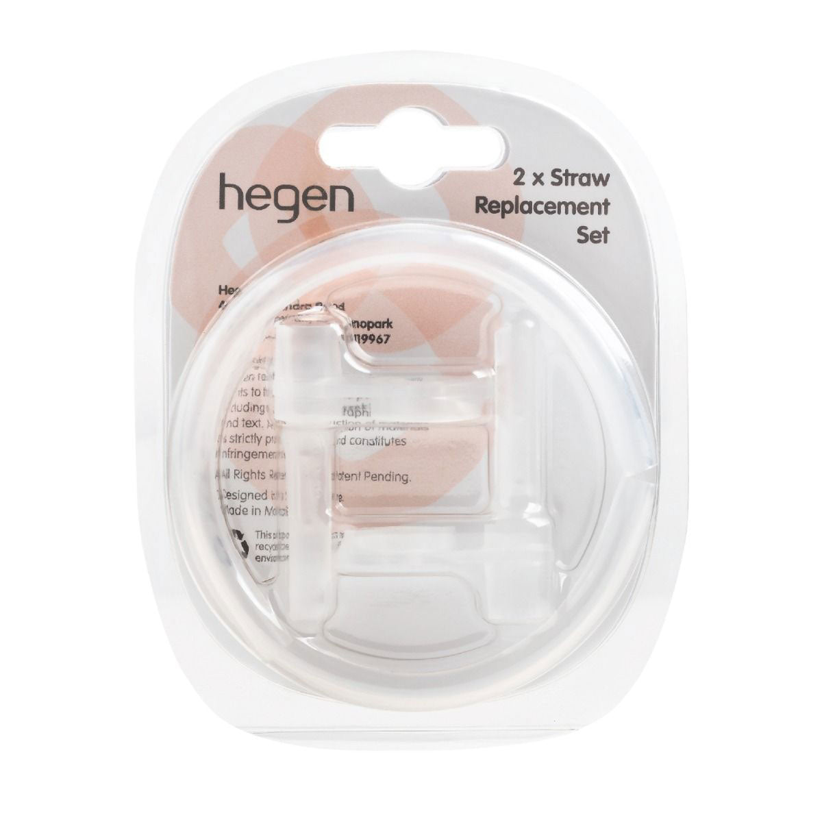 Hegen Straw Replacement Set, 2 pk
