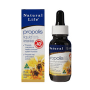 Natural Life Propolis Double Strength Liquid Drops (40%), 25ml (Exp 07/27)
