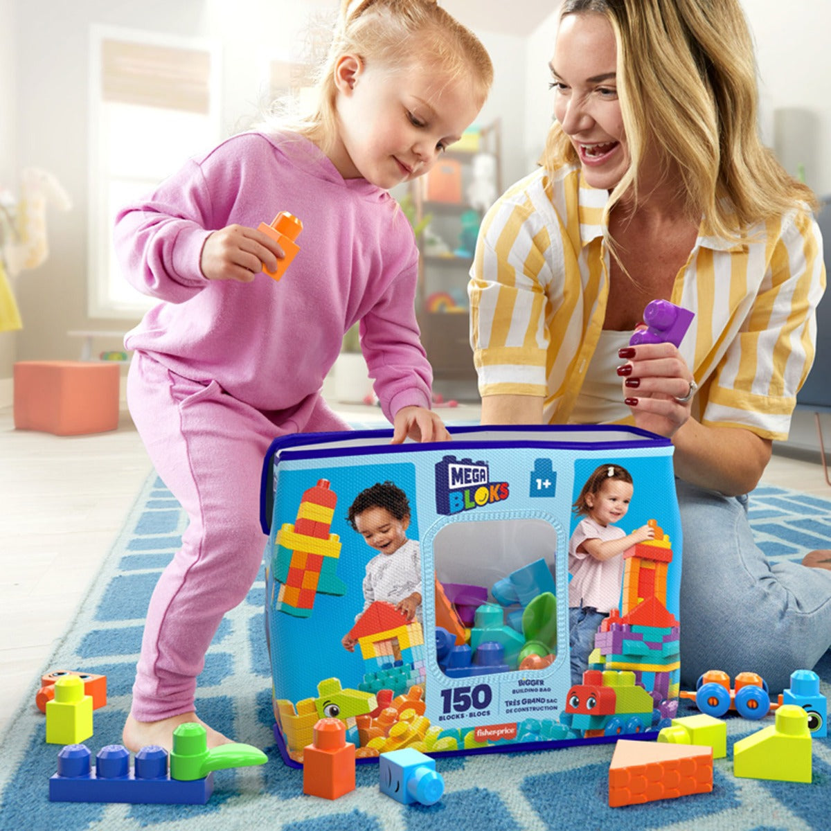 Mega Bloks Bigger Bulk Bag, 150pcs