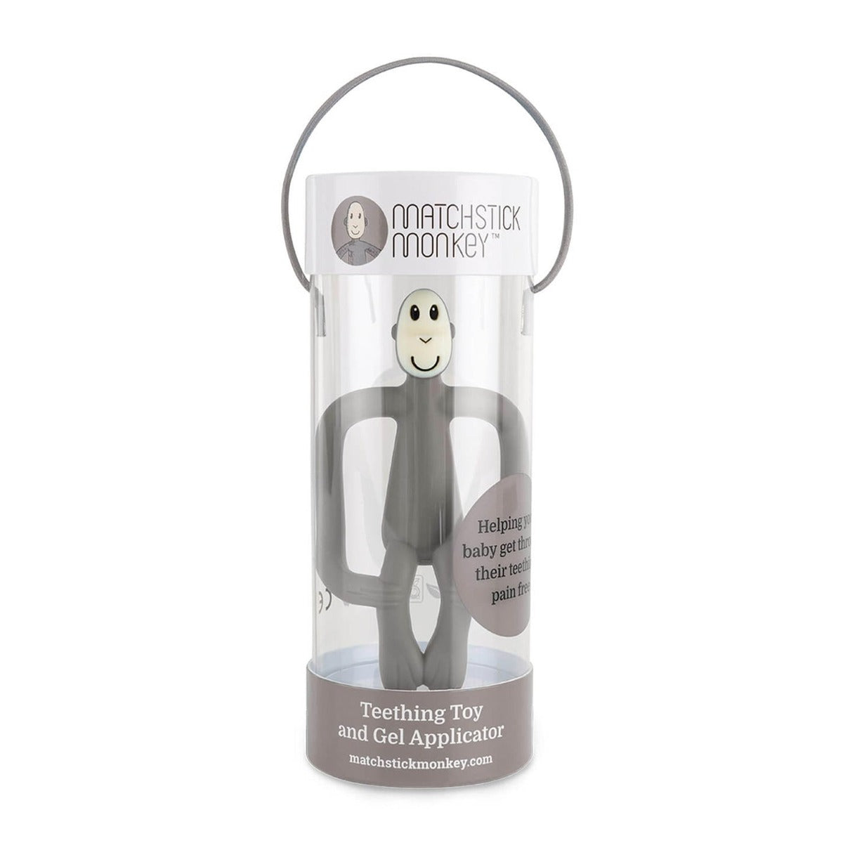 Matchstick Monkey Original Teething Toy - With Tail (12 Colors) - Pupsik Singapore