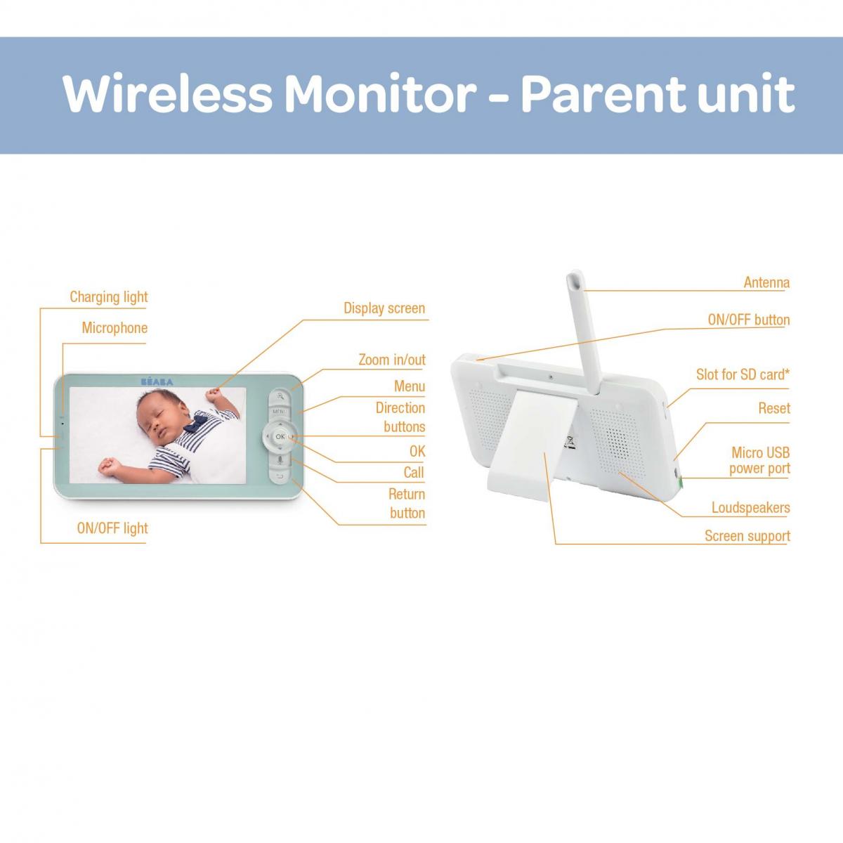 Beaba Zen Premium Video Baby Monitor (2 Colors)