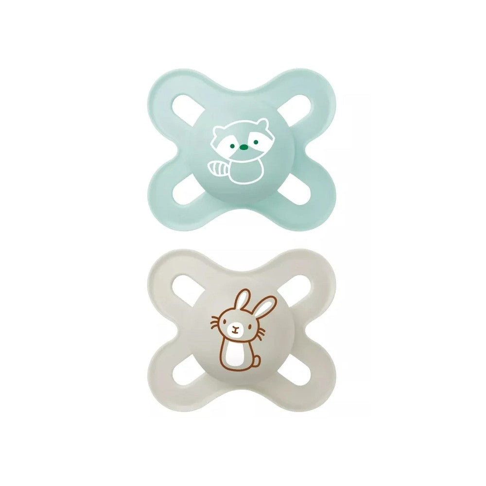 MAM Original Start Pacifier with Case, 2pk (0-2M) - 3 Assorted Designs