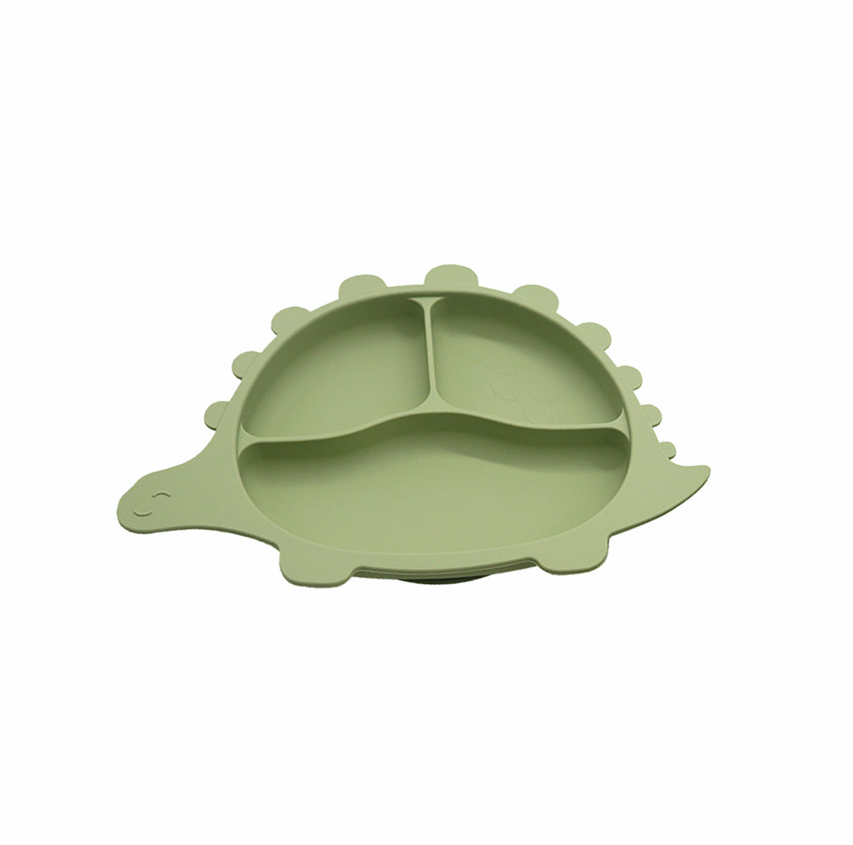 Biomom Baby Silicone Dinosaur Divided Suction Plate (6 Colours) - Pupsik Singapore