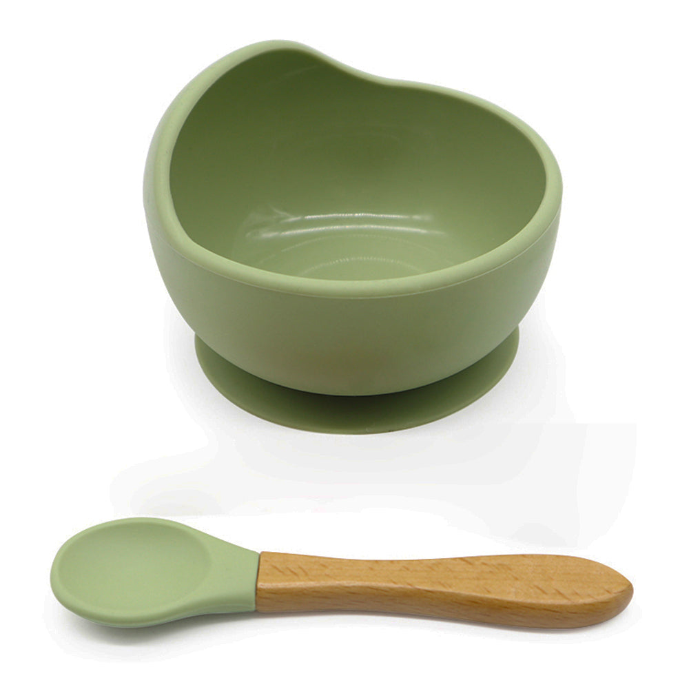 Biomom Baby Silicone Suction Bowl with Spoon (13 Colours)