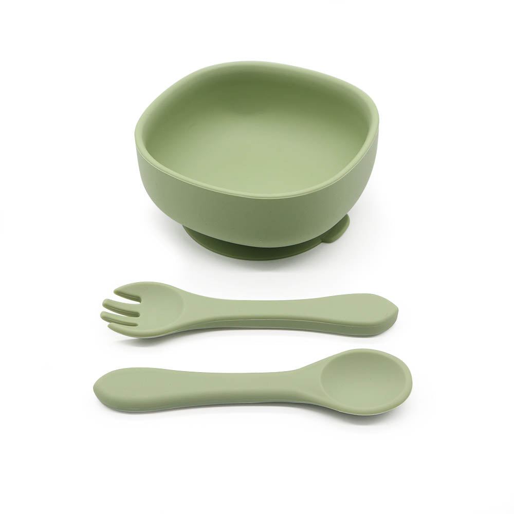 Biomom Silicone Suction Toddler Bowl Set (12 Colours) - Pupsik Singapore