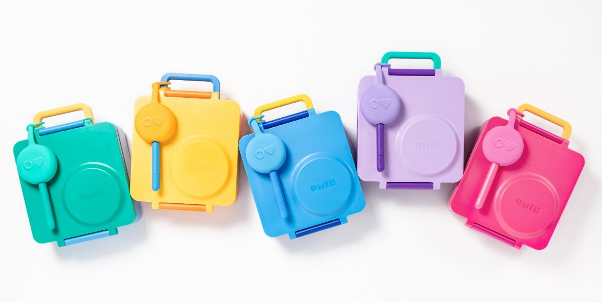 OmieBox OmiePod Utensil & Holder Set (5 Colours) - Pupsik Singapore