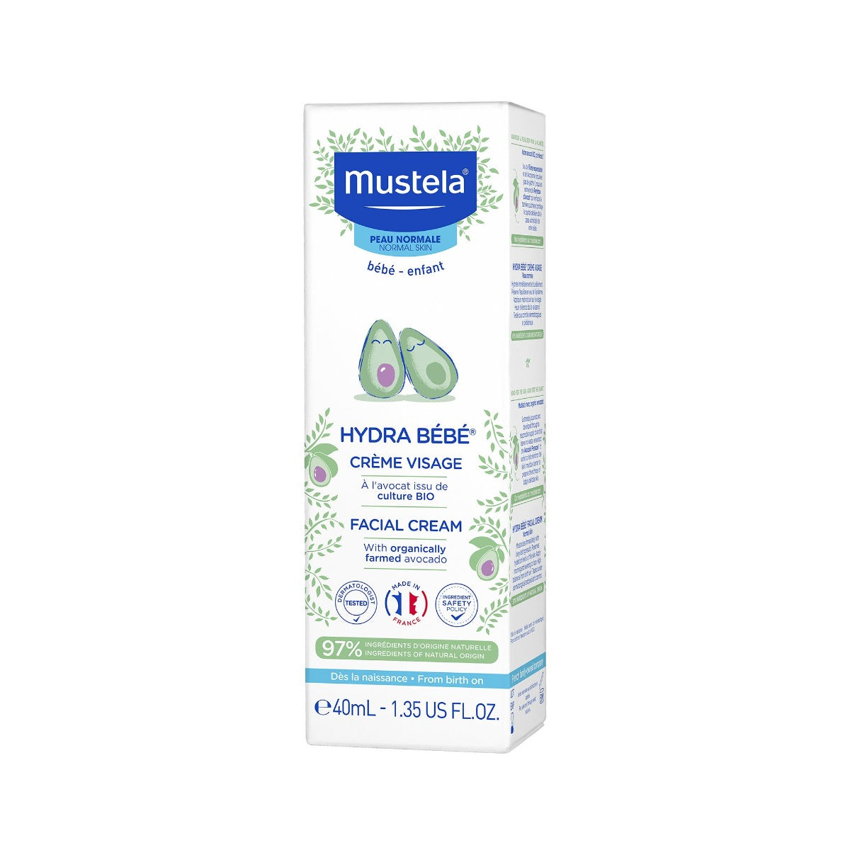 Mustela Hydra Bebe Facial Cream, 40ml - exp 11/27
