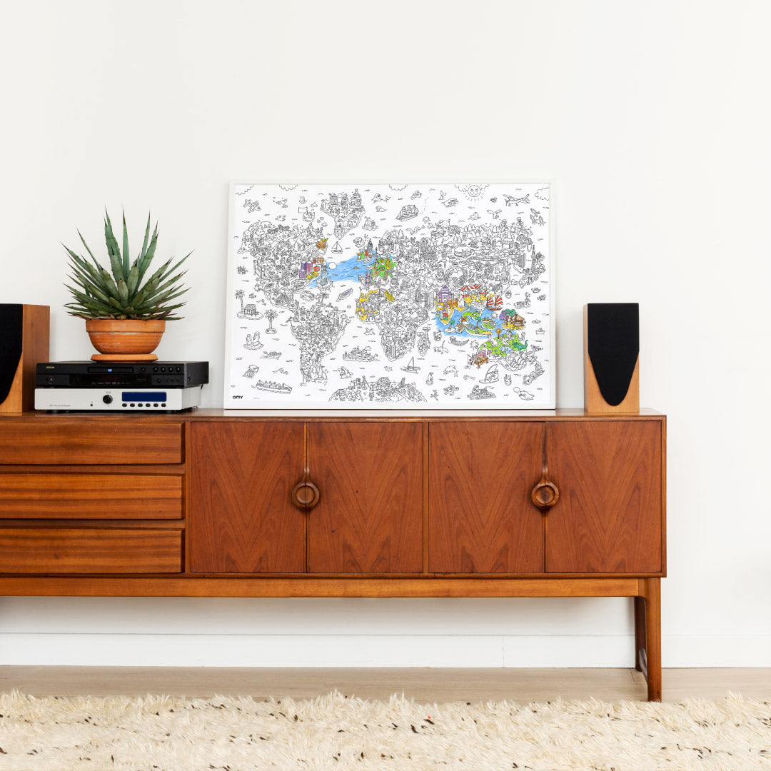 OMY Giant Coloring Poster, 100 x 70cm (4 Designs)