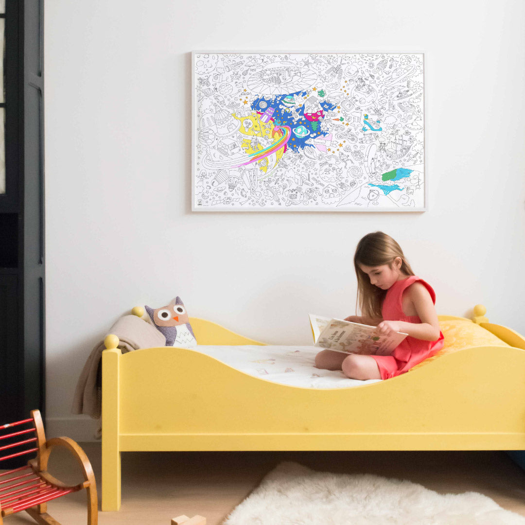 OMY Giant Coloring Poster, 100 x 70cm (6 Designs) - Pupsik Singapore