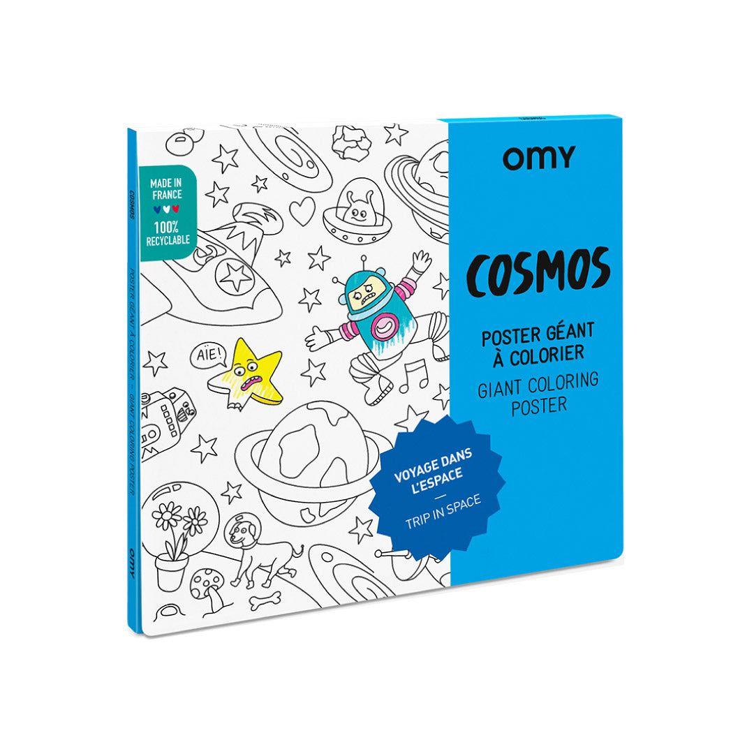 OMY Giant Coloring Poster, 100 x 70cm (6 Designs) - Pupsik Singapore