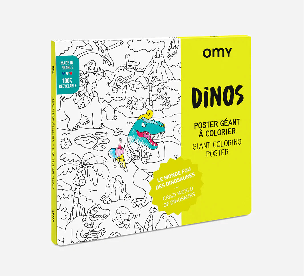 OMY Giant Coloring Poster, 100 x 70cm (6 Designs) - Pupsik Singapore