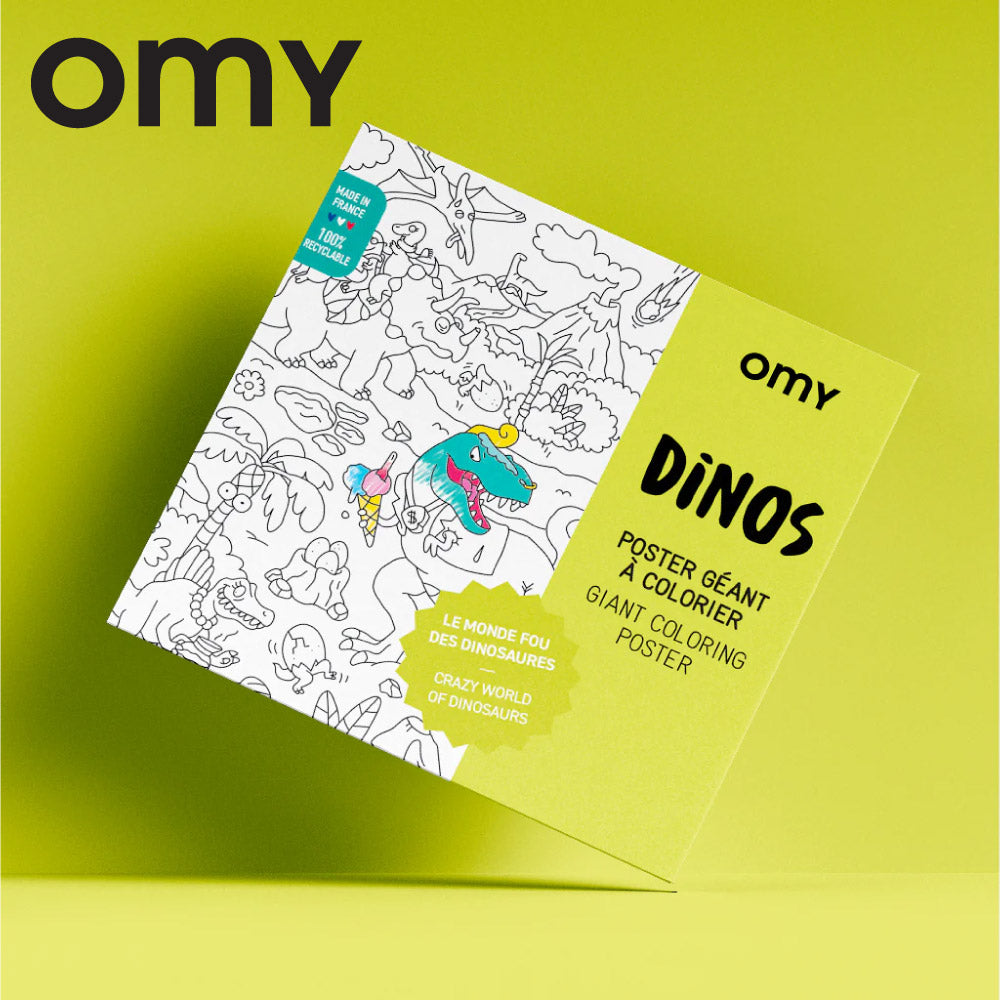 OMY Giant Coloring Poster, 100 x 70cm (6 Designs) - Pupsik Singapore