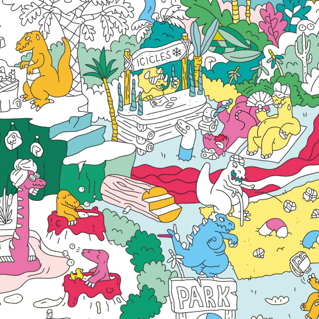OMY Giant Coloring Poster, 100 x 70cm (4 Designs)