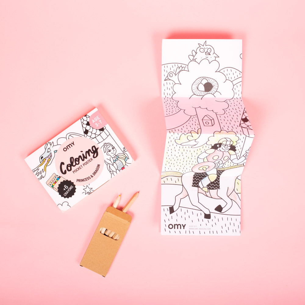 OMY Colouring Pocket Poster (4 Designs)
