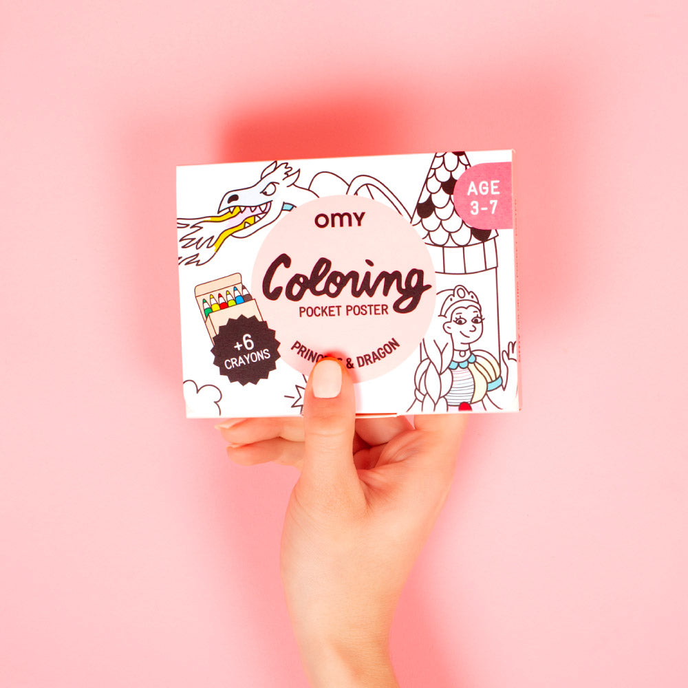 OMY Colouring Pocket Poster (4 Designs) - Pupsik Singapore