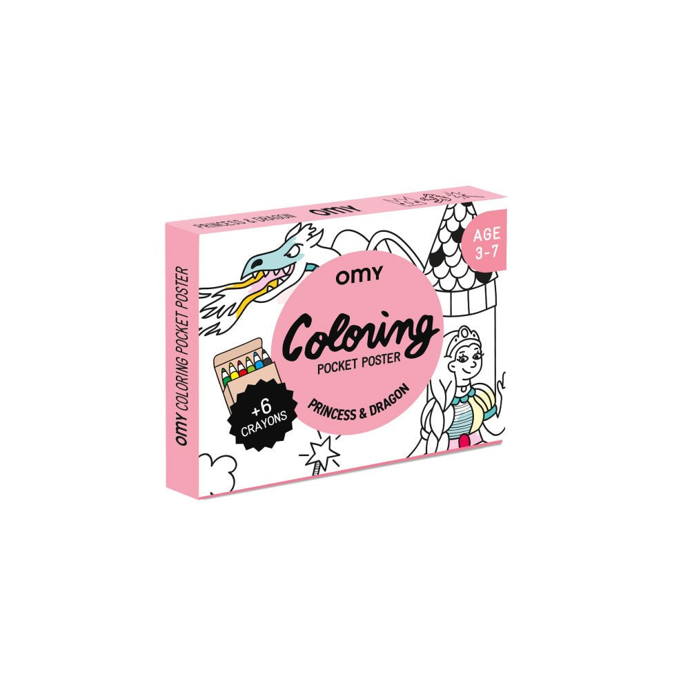 OMY Colouring Pocket Poster (4 Designs) - Pupsik Singapore