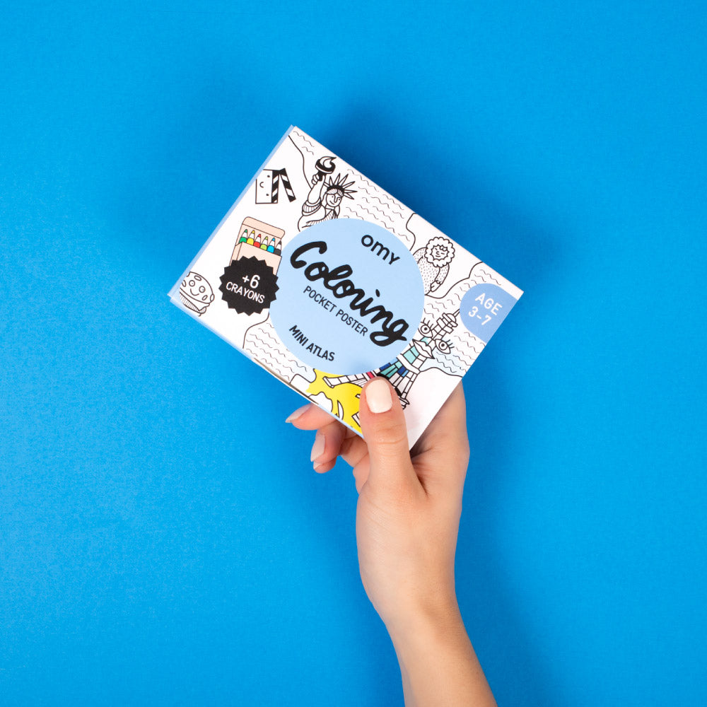 OMY Colouring Pocket Poster (4 Designs) - Pupsik Singapore