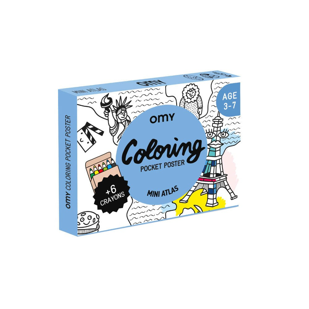 OMY Colouring Pocket Poster (4 Designs)