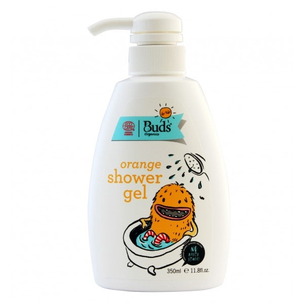 Buds Organics Orange Shower Gel, 350ml (exp 04/28)