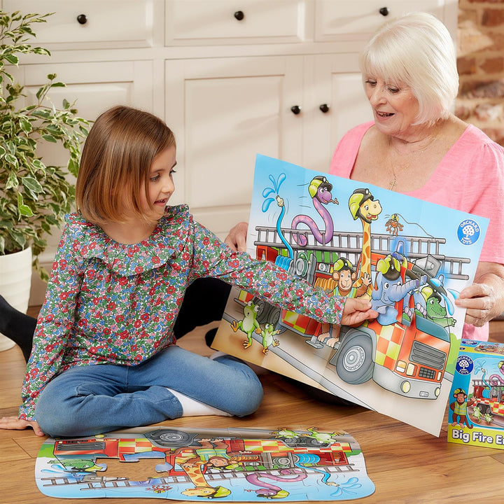 Orchard Toys Big Fire Engine Jigsaw Puzzle - Animals