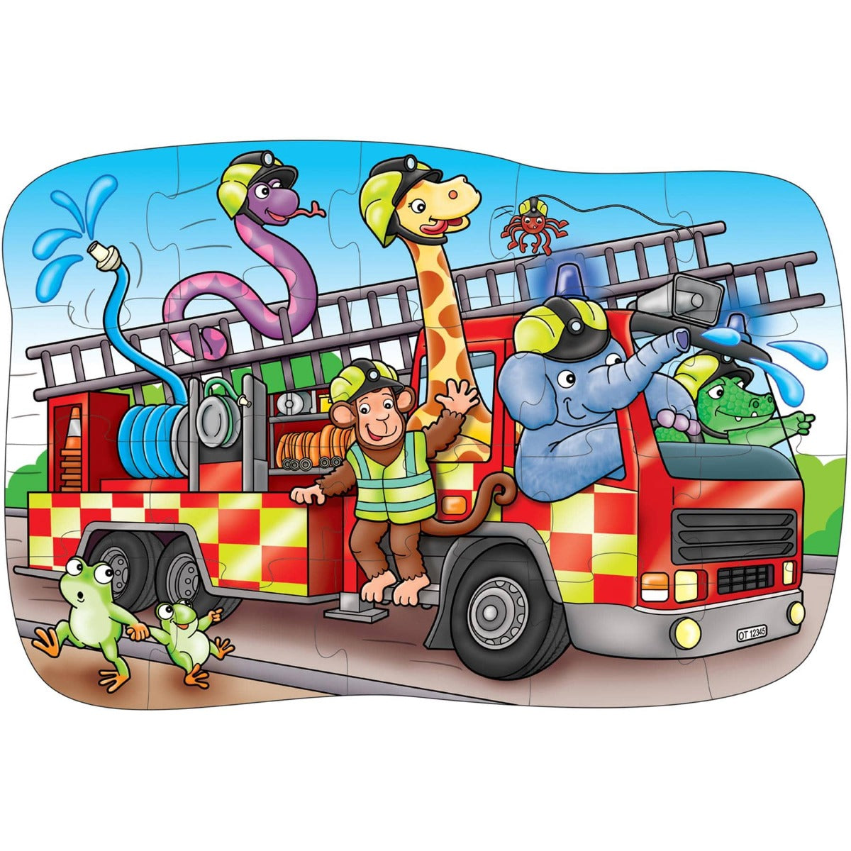 Orchard Toys Big Fire Engine Jigsaw Puzzle - Animals