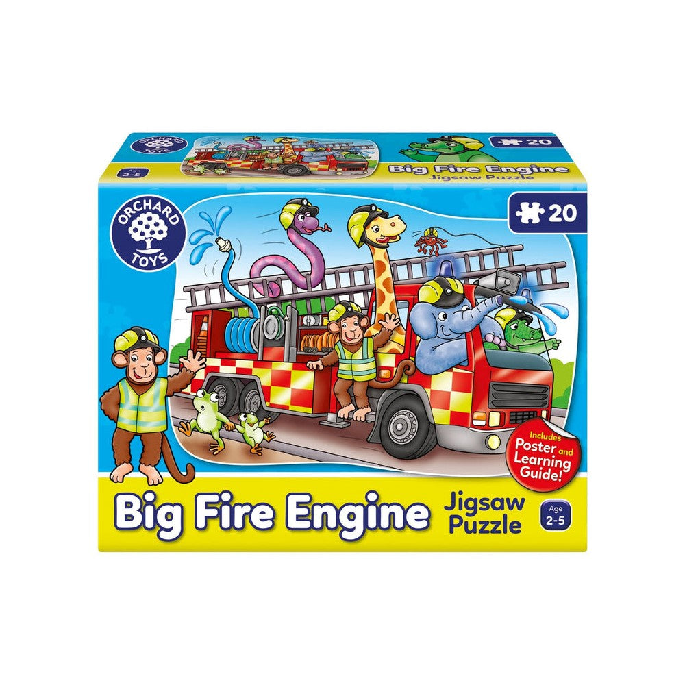Orchard Toys Big Fire Engine Jigsaw Puzzle - Animals