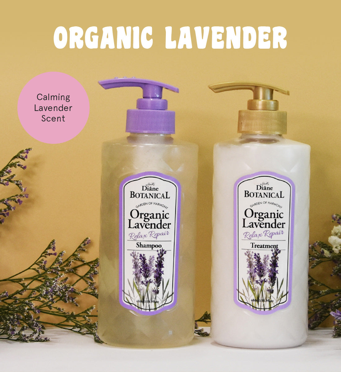 Moist Diane Botanical Organic Lavender Shampoo (480ml)