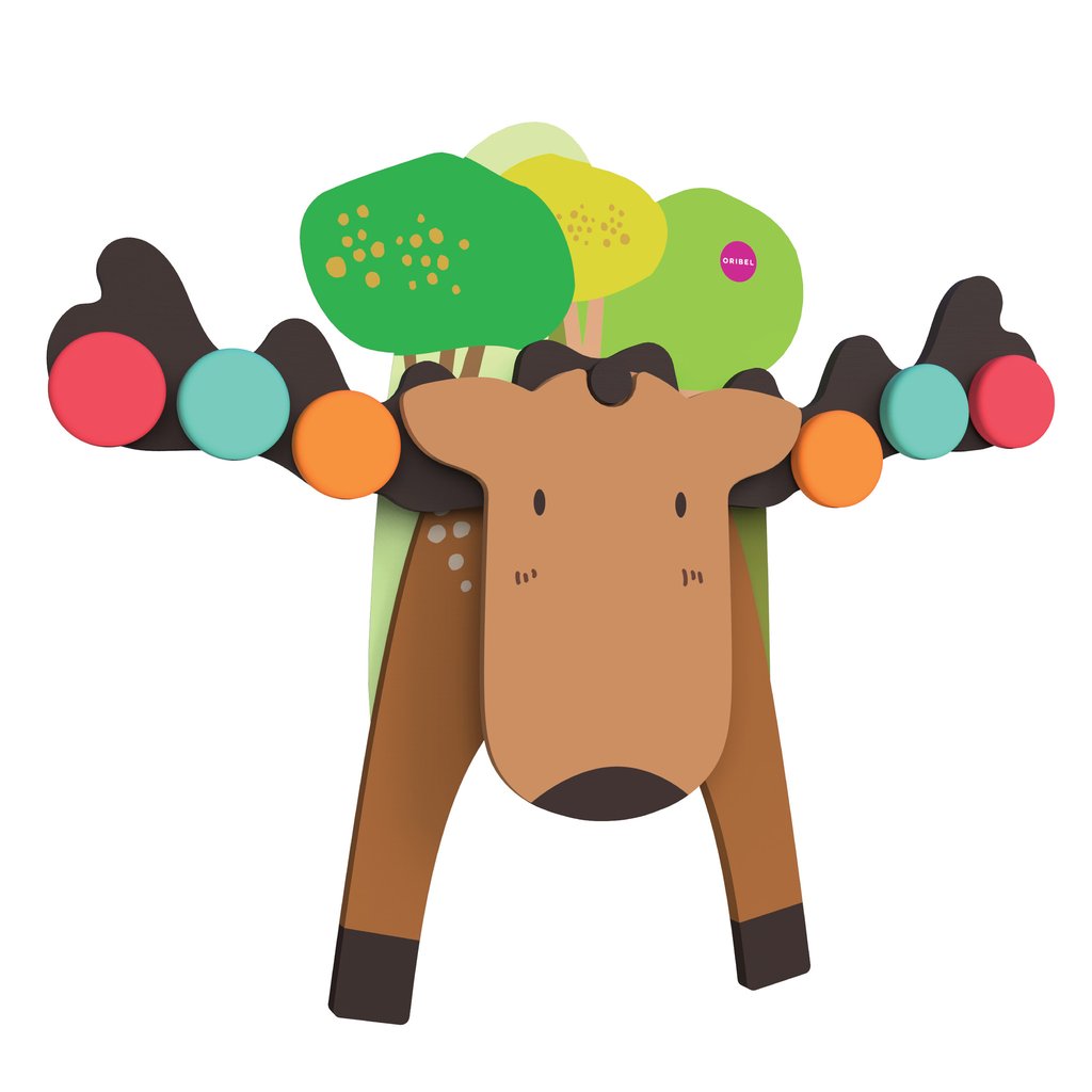Oribel VertiPlay Wall Toy - Goofy Moose