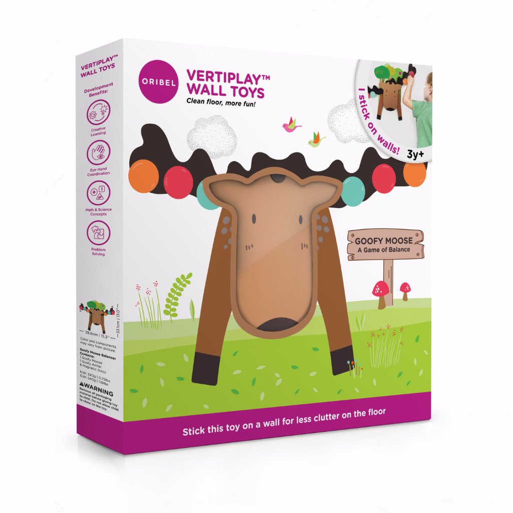 Oribel VertiPlay Wall Toy - Goofy Moose