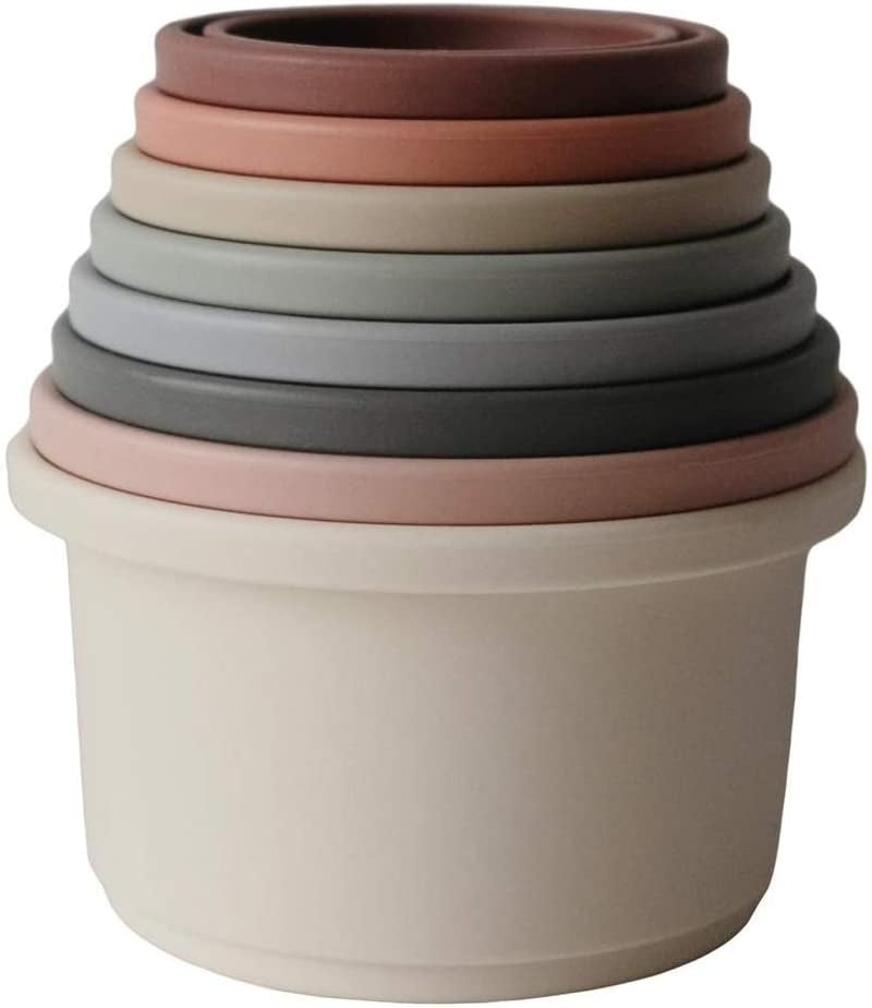 Mushie Stacking Cups Toy (4 Colors) - Pupsik Singapore