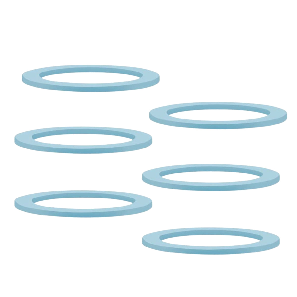 Maymom Bottle O Rings for Wide-Neck Flanges, 6pk (Compatible with Spectra)