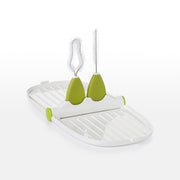 OXO Tot Breast Pump Parts Drying Rack with Detail Brushes - Green