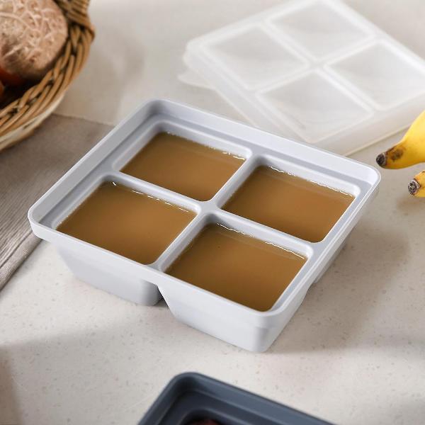 Moyuum Silicone Baby Food Freezer Tray, 4 cubes (2 Colors) - Pupsik Singapore