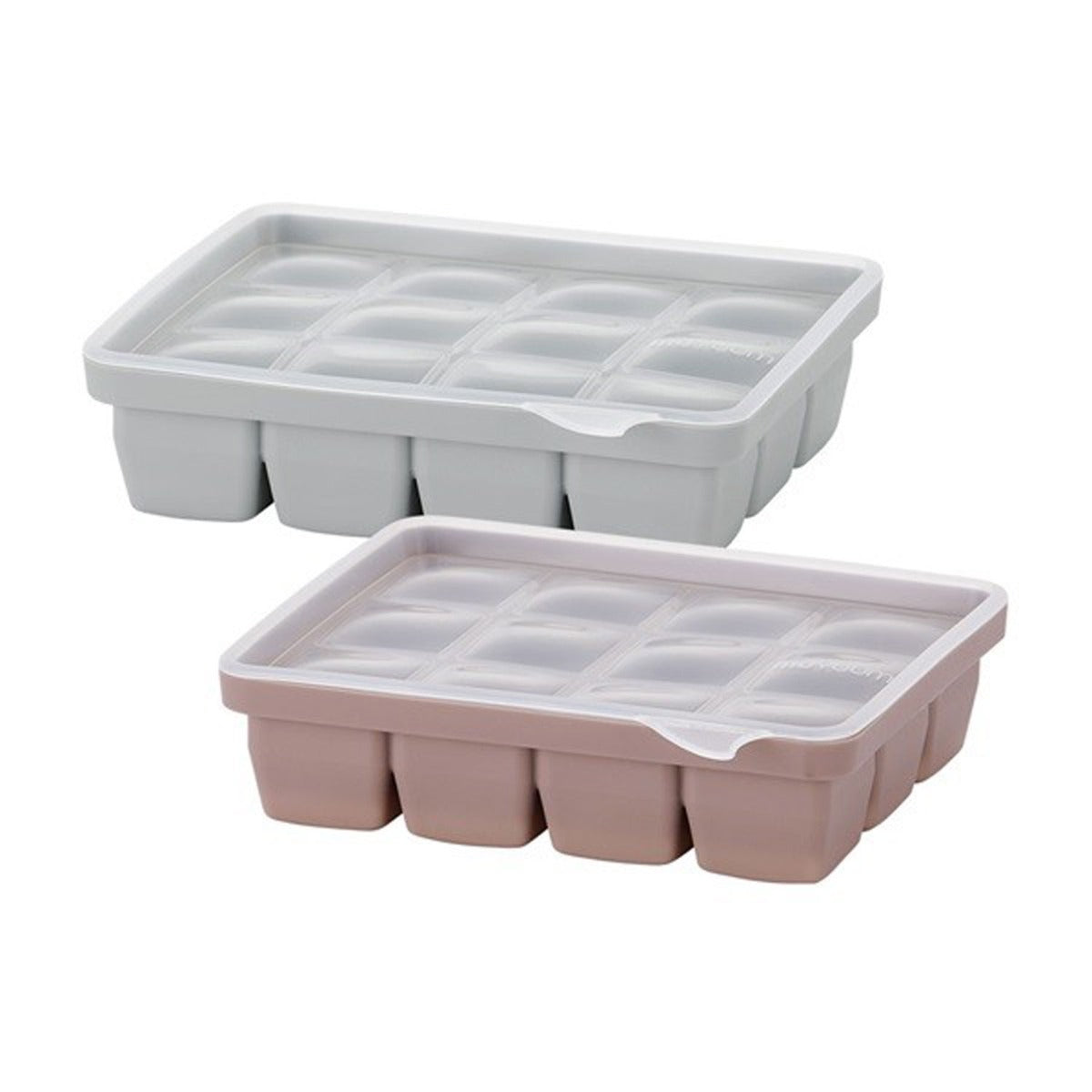 Moyuum Silicone Baby Food Freezer Tray, 12 cubes (2 color)