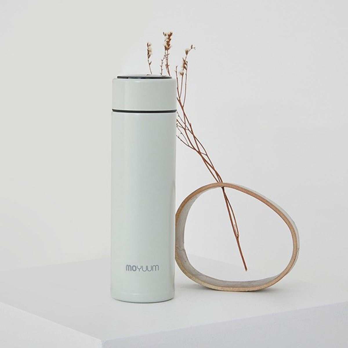 Moyuum Premium Smart LED Thermos Bottle, 350ml - Sage
