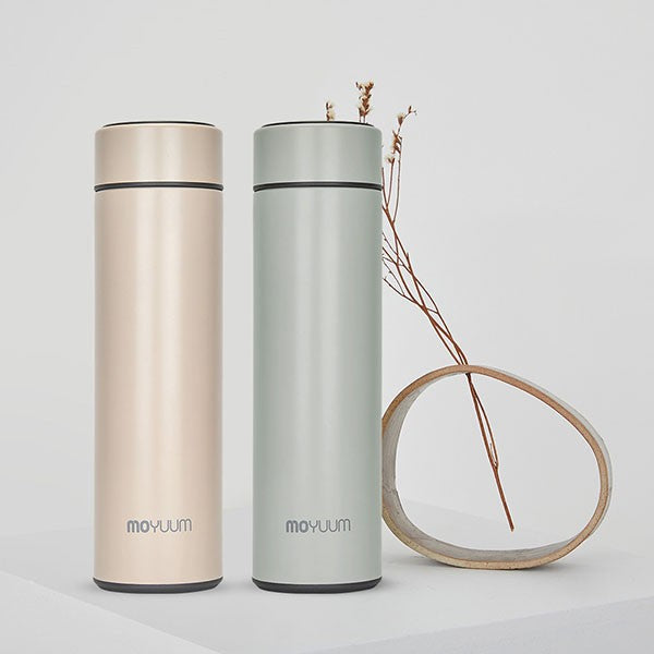 Moyuum Premium Smart LED Thermos Bottle, 500ml - Sage