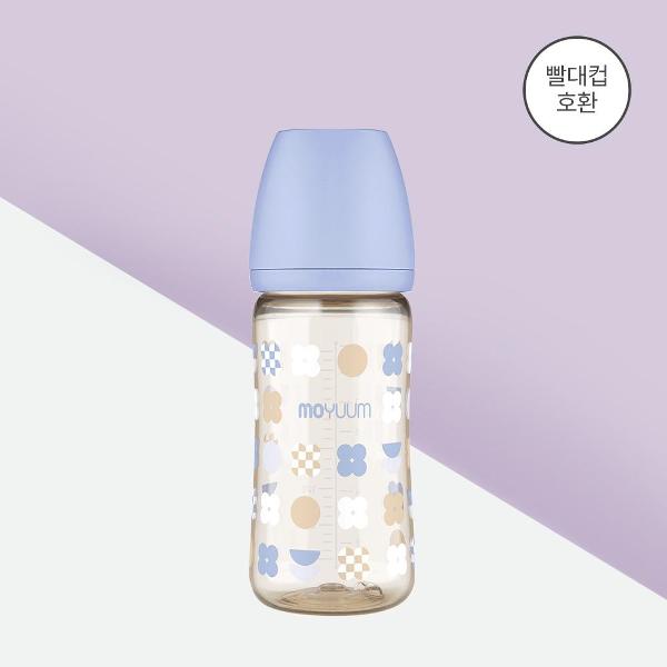 Moyuum PPSU All-in-One Feeding Bottle with Teats, 270ml (4 Designs) - Pupsik Singapore