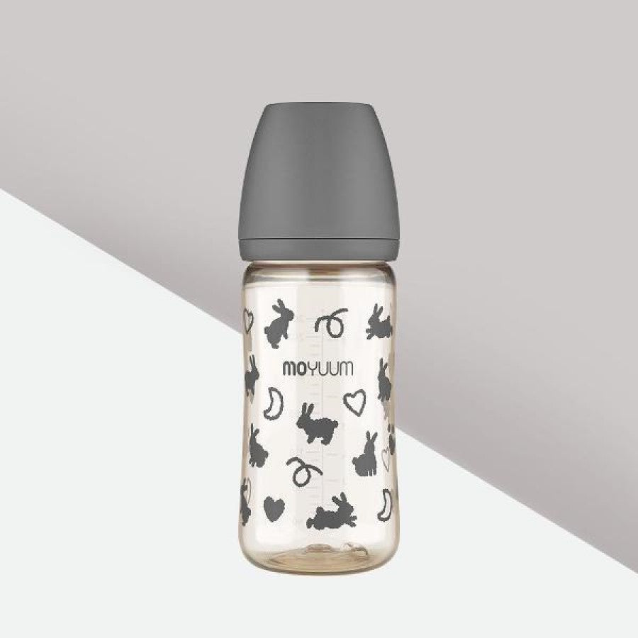 Moyuum PPSU All-in-One Feeding Bottle without Teats, 270ml (6 Designs) - Pupsik Singapore