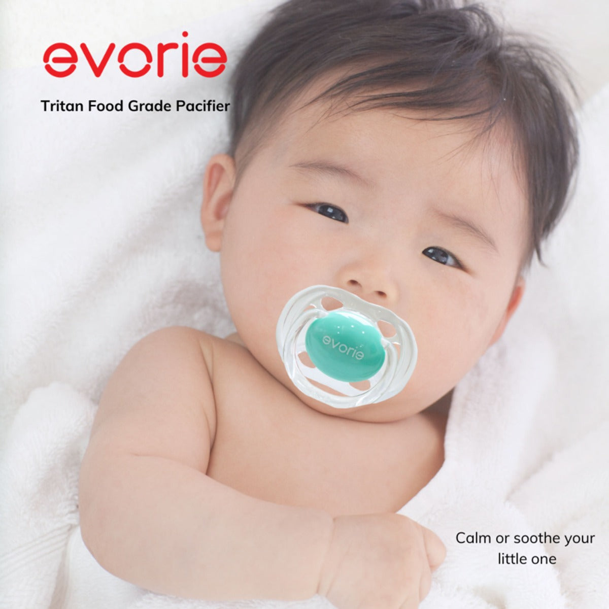 Evorie Tritan Pacifier, 6-18M (3 Colors) - Pupsik Singapore