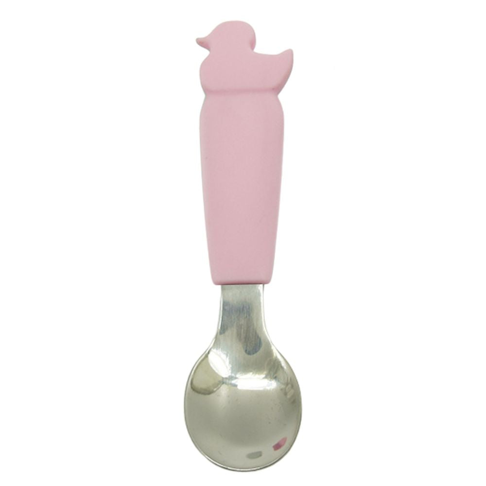 Biomom Silicone Handle Stainless Steel Little Spoon (8 Designs)