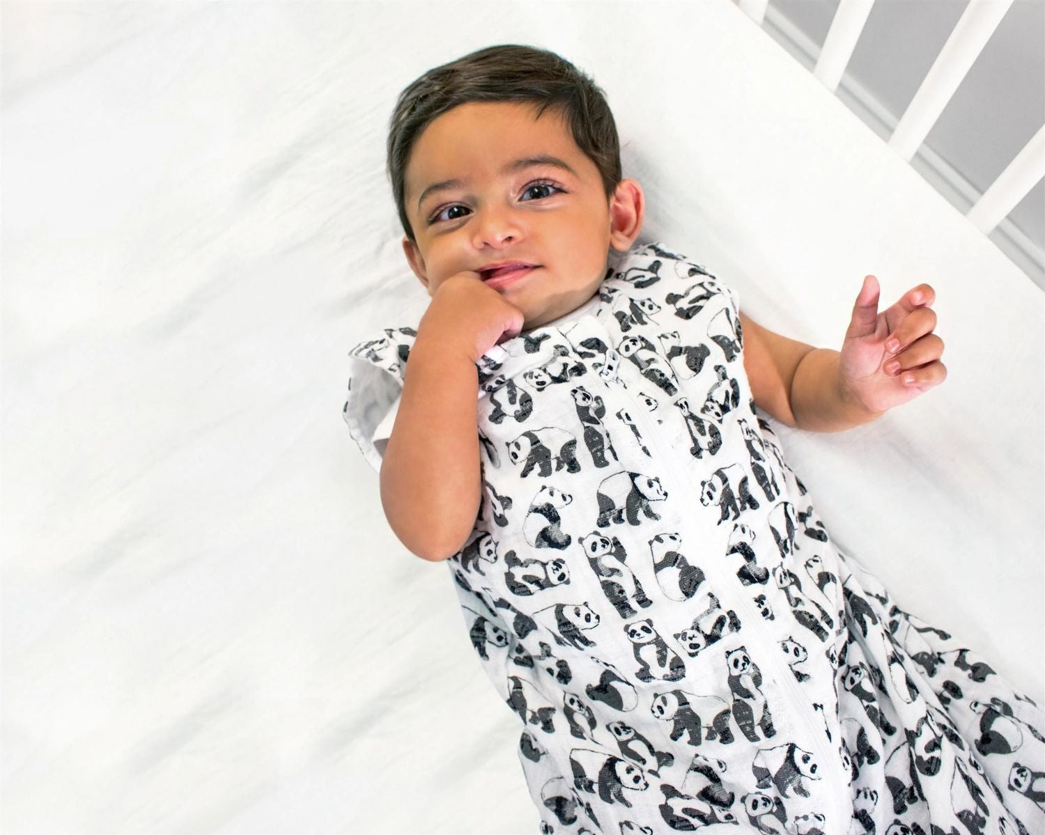 Bebe Au Lait Muslin Bedtime Sleeper - Panda (1 Size)
