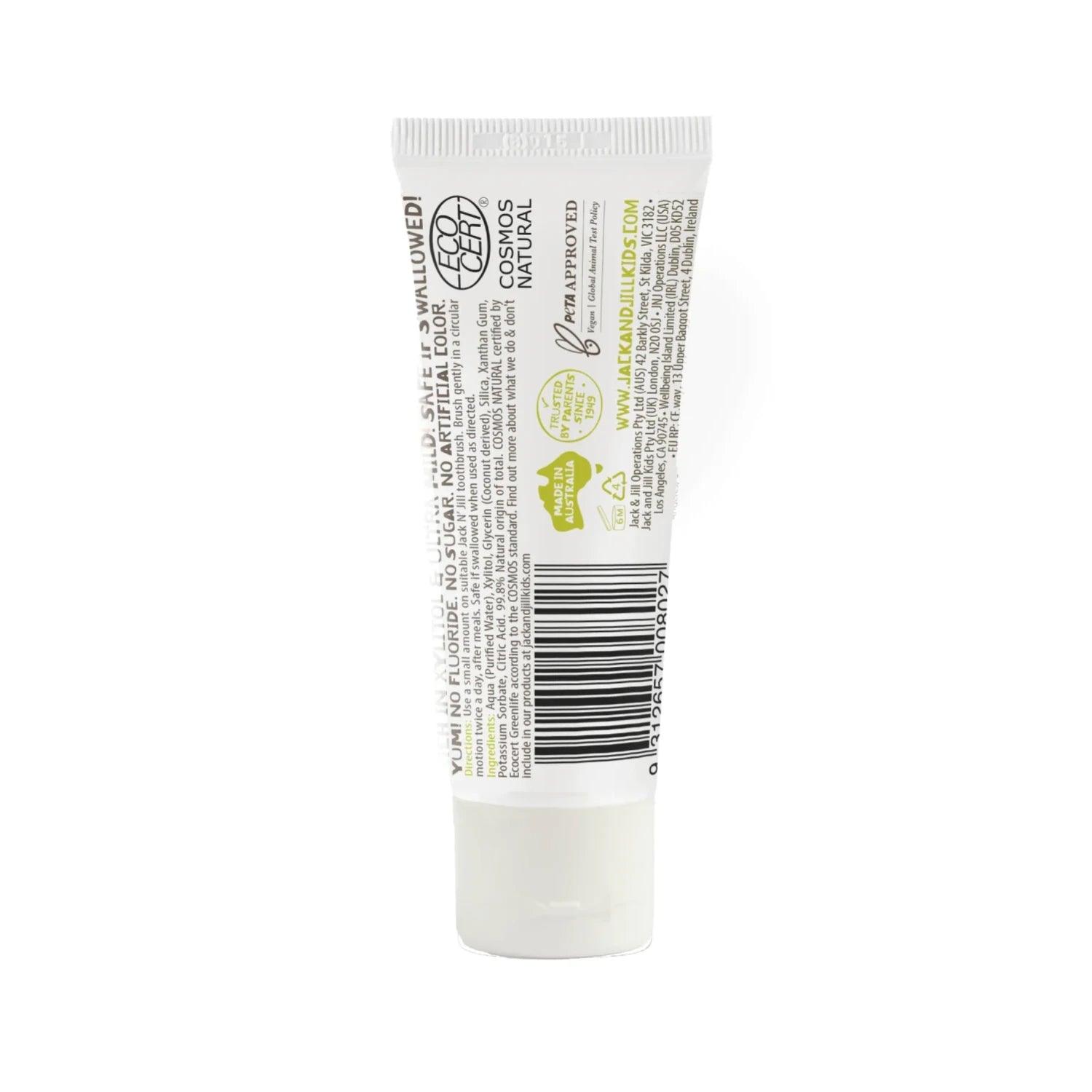 Jack N' Jill Natural Baby & Kids Toothpaste (10 Flavours) - Pupsik Singapore