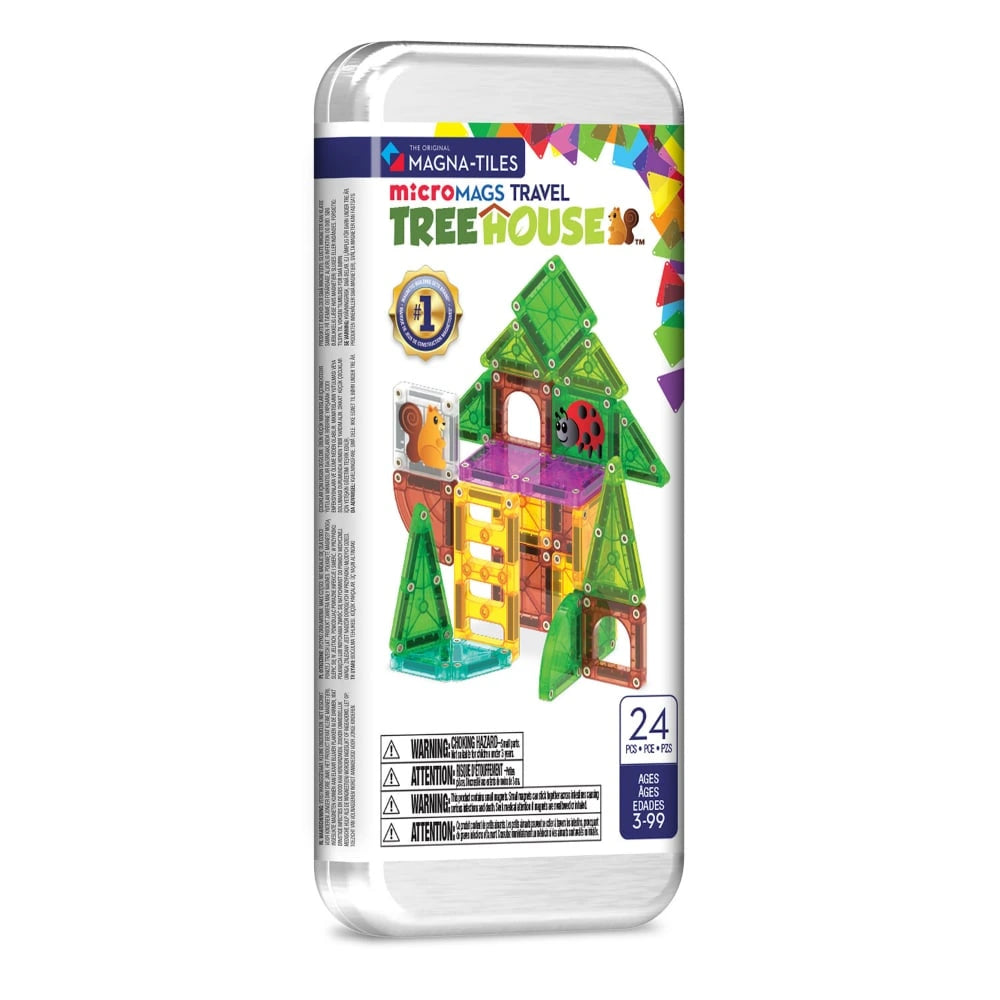 Magna-Tiles microMAGS Treehouse Travel Set, 24pcs - Pupsik Singapore